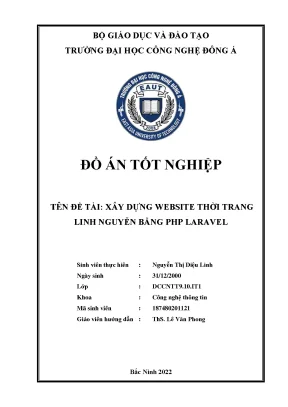 Phát triển website thời trang linh nguyễn bằng php laravel đồ án tốt nghiệp