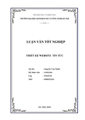Luận văn tốt nghiệp xây dựng phần mềm quản lý cửa hàng bán băng đĩa