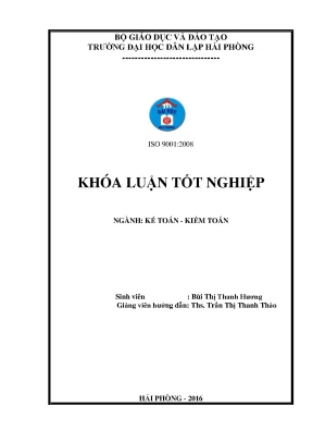 Khoá luận tốt nghiệp hoàn thiện công tác kế toán doanh thu chi phí và xác định kết quả kinh doanh tại công ty cổ phần thương mại huy long