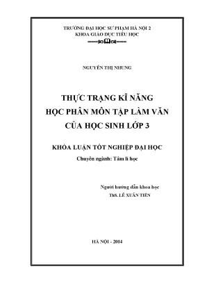 Khóa luận tốt nghiệp tìm hiểu hứng thú học tập môn tiếng việt của học sinh lớp 4 dân tộc thiểu số tại trường tiểu học qúy hòa lạc sơn hòa bình