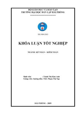 Khoá luận tốt nghiệp hoàn thiện tổ chức kế toán tiền lương và các khoản trích theo lương tại công ty tnhh vật liệu xây dựng mai hiền