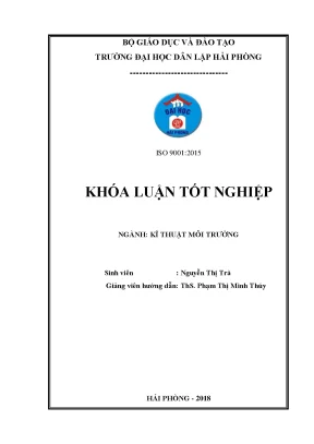 Khoá luận tốt nghiệp đánh giá hiện trạng quản lý chất thải rắn sinh hoạt trên địa bàn thành phố vinh tỉnh nghệ an