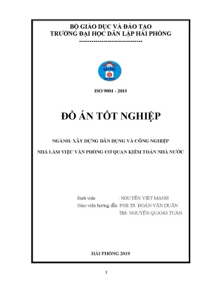 Khoá luận tốt nghiệp nhà làm việc văn phòng cơ quan kiểm toán nhà nước