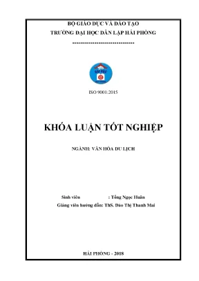 Khoá luận tốt nghiệp phát triển loại hình du lịch homestay theo hướng bền vững tại làng chài việt hải cát bà hải phòng