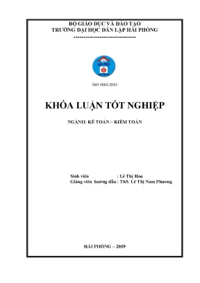 Khoá luận tốt nghiệp hoàn thiện công tác kế toán thanh toán với người mua người bán tại công ty tnhh mai hiền