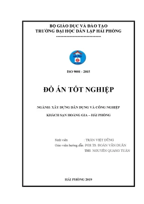 Khoá luận tốt nghiệp khách sạn hoàng gia hải phòng