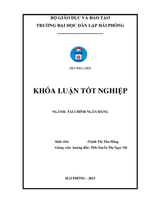 Khoá luận tốt nghiệp nâng cao hiệu quả cho vay ngắn hạn tại ngân hàng tmcp sài gòn thương tín chi nhánh hải phòng