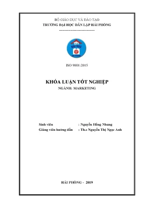 Khoá luận tốt nghiệp giải pháp marketing nhằm nâng cao hiệu quả phân phối sản phẩm của công ty cổ phần đầu tư thương mại vĩnh thịnh