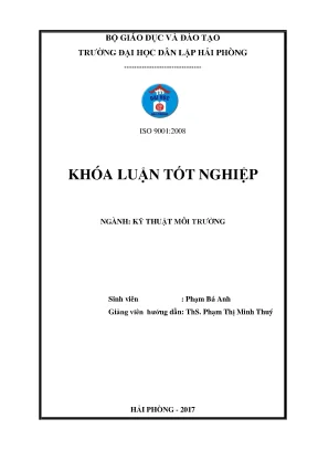 Khoá luận tốt nghiệp đánh giá hiện trạng quản lý chất thải rắn sinh hoạt tại huyện thủy nguyên thành phố hải phòng