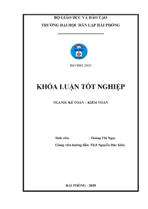 Khoá luận tốt nghiệp hoàn thiện tổ chức kế toán doanh thu chi phí và xác định kết quả kinh doanh tại công ty tnhh tiếp vận mercury việt nam
