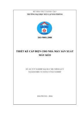Khoá luận tốt nghiệp thiết kế cấp điện cho nhà máy sản xuất máy kéo