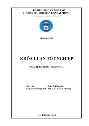Khoá luận tốt nghiệp hoàn thiện công tác kế toán doanh thu chi phí và xác định kết quả kinh doanh tại công ty cổ phần đầu tư ht vina