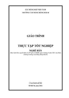 Giáo trình thực tập tốt nghiệp nghề hàn