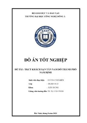 Thiết kế công trình khách sạn tân nam đô thành phố nam định đồ án tốt nghiệp đại học