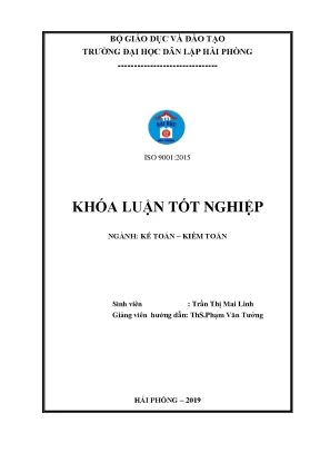 Khoá luận tốt nghiệp hoàn thiện công tác kế toán doanh thu chi phí và xác định kết quả kinh doanh tại công ty cổ phần may xuất khẩu việt thái