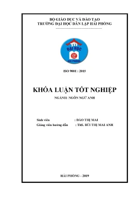Khoá luận tốt nghiệp how to improve listening skills for second year english majors at hpu