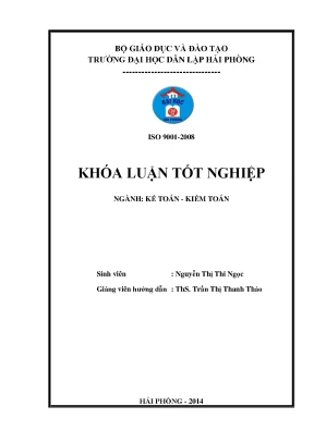Khoá luận tốt nghiệp hoàn thiện công tác kế toán vốn bằng tiền tại công ty tnhh nội thất phúc tăng