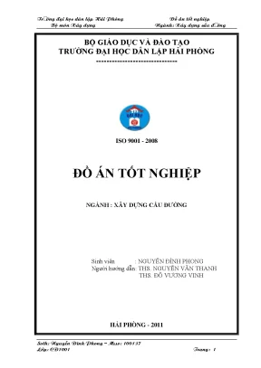 Khoá luận tốt nghiệp dự án đầu tư xây dung tuyến đường t5 t6 thuộc xa tam phong huyện krong nang tỉnh đăk lăk
