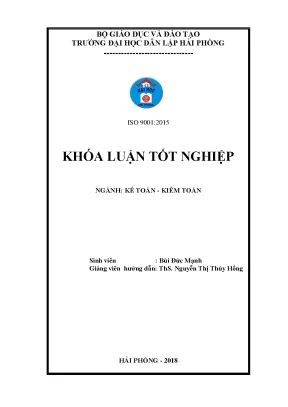 Khoá luận tốt nghiệp hoàn thiện công tác kế toán nguyên vật liệu tại công ty tnhh quang hải