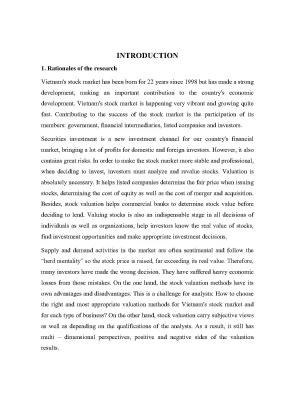 Luận văn tốt nghiệp determining the intrinsic value of common stock the case of dhg pharmaceutical joint stock company