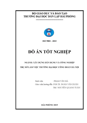 Khoá luận tốt nghiệp trụ sở làm việc trường đại học công đoàn hà nội