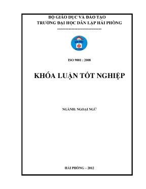 Khoá luận tốt nghiệp the difficulties and suggested solutions in translating tourism terms from english into vietnamese