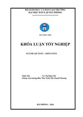 Khoá luận tốt nghiệp hoàn thiện tổ chức kế toán doanh thu chi phí và xác định kết quả kinh doanh tại công ty cổ phần dịch vụ thương mại vận tải thùy dương