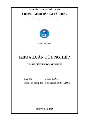 Khoá luận tốt nghiệp một số biện pháp nâng cao hiệu quả sản xuất kinh doanh tại công ty cổ phần thương mại công nghệ môi trường xanh