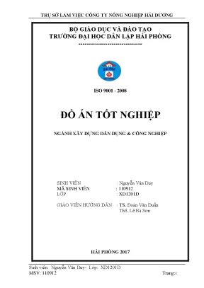 Khoá luận tốt nghiệp trụ sở làm việc công ty nông nghiệp hải dương 2