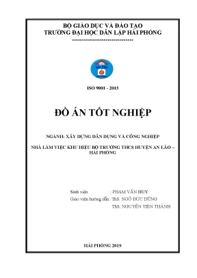 Khoá luận tốt nghiệp nhà làm việc khu hiệu bộ trường thcs huyện an lão hải phòng