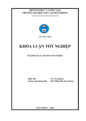 Khoá luận tốt nghiệp một số biện pháp nâng cao hiệu quả sản xuất kinh doanh tại công ty trách nhiệm hữu hạn hà thịnh