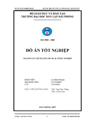 Khoá luận tốt nghiệp trụ sở công ty đông hải hải dương