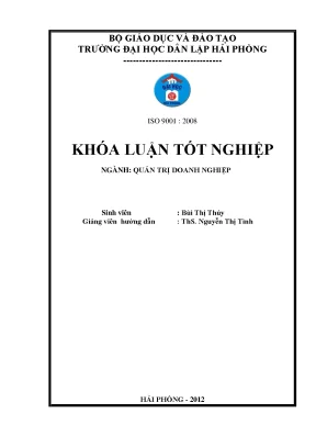Khoá luận tốt nghiệp một số giải pháp nhằm nâng cao hiệu quả sử dụng nguồn nhân lực tại công ty cổ phần xây dựng ngọc linh