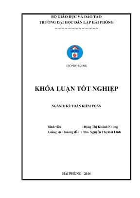 Khoá luận tốt nghiệp hoàn thiện công tác kế toán doanh thu chi phí và xác định kết quả kinh doanh tại công ty tnhh thương mại vận tải đức lâm