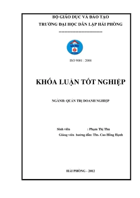Khoá luận tốt nghiệp một số giải pháp marketing nhằm đẩy mạnh tiêu thụ sản phẩm ở công ty cổ phần thương mại và thiết kế đông á