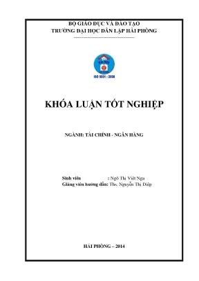 Khoá luận tốt nghiệp giải pháp nâng cao chất lượng tín dụng tại ngân hàng thương mại cổ phần sài gòn chi nhánh hồng bàng