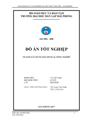 Khoá luận tốt nghiệp nhà khách và văn phòng huyện thủy nguyên hải phòng