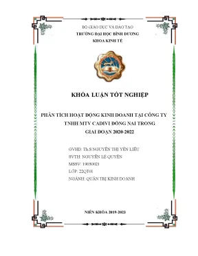 Phân tích hoạt động kinh doanh tại công ty tnhh sản xuất thương mại dịch vụ đại phát đạt giai đoạn 2020 2022 khóa luận tốt nghiệp