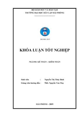 Khoá luận tốt nghiệp hoàn thiện công tác kế toán doanh thu chi phí và xác định kết quả kinh doanh tại công ty tnhh công nghiệp giầy aurora việt nam
