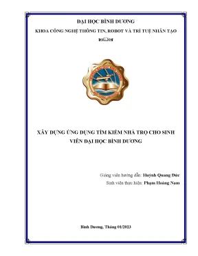 Xây dựng ứng dụng tìm kiếm nhà trọ cho sinh viên đại học bình dương đồ án tốt nghiệp