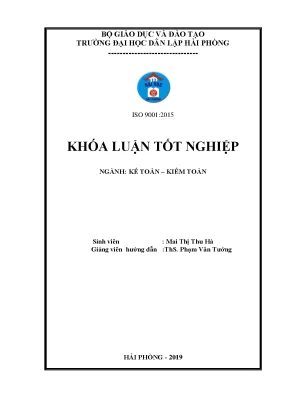 Khoá luận tốt nghiệp hoàn thiện công tác kế toán doanh thu chi phí và xác định kết quả kinh doanh tại công ty cổ phần thiết bị phụ tùng và vận tải việt phong
