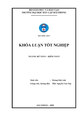 Khoá luận tốt nghiệp hoàn thiện công tác kế toán thanh toán với người mua người bán tại công ty tnhh chế biến lâm sản quế lâm