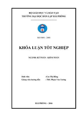 Khoá luận tốt nghiệp hoàn thiện công tác kế toán tiền lương và các khoản trích theo lương công ty cổ phần nuôi trồng thủy sản thuận thiện phát