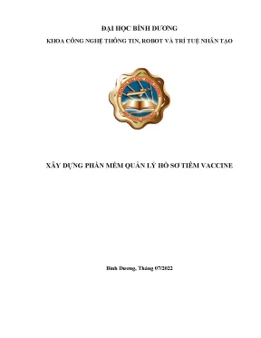 Xây dựng phần mềm quản lý hồ sơ tiêm vaccine đồ án tốt nghiệp