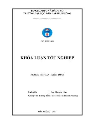 Khoá luận tốt nghiệp hoàn thiện tổ chức kế toán thanh toán với người mua người bán tại công ty cổ phần vân vũ