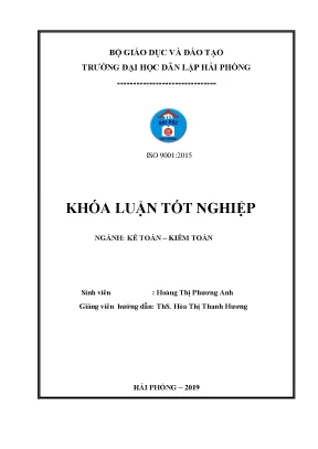 Khoá luận tốt nghiệp hoàn thiện công tác kế toán vốn bằng tiền tại công ty cổ phần vận tải và thương mại ttc