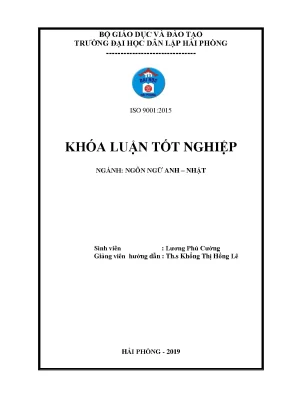 Khoá luận tốt nghiệp a study on the influence of japanese manga and anime on primary schoolers in haiphong city