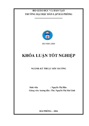 Khoá luận tốt nghiệp tính toán thiết kế hệ thống xử lý nước thải nhà máy chế biến thủy sản công suất 1000m3 ngày đêm