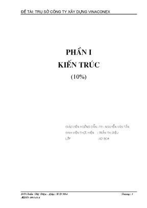 Khoá luận tốt nghiệp trụ sở công ty xây dựng vinaconex