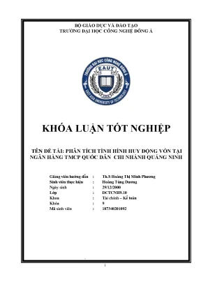 Phân tích tình hình huy động vốn tại ngân hàng tmcp quốc dân chi nhánh quảng ninh khoá luận tốt nghiệp